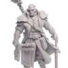 Миниатюра Old Man Gregor, вид спереди — 3D печать смолой, ветеран-инквизитор, модульная сборка
