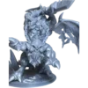Крупный план напечатанного Питлорда (Warcraft) — 3D печать смолой, оскаленная пасть и шипы на груди.